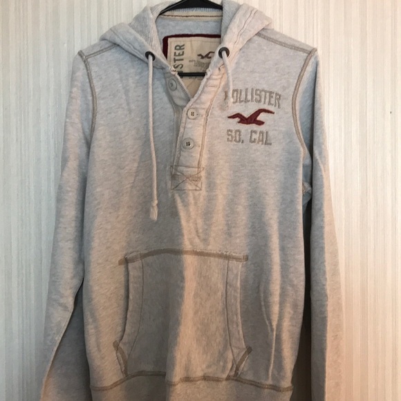 Hollister Other - Men’s Hollister Hoodie 1/4 Button Size M